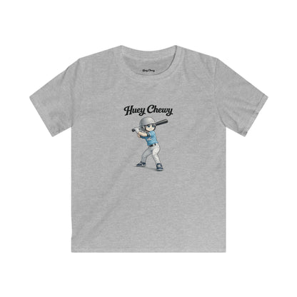 Huey Chewy baseball player t-shirt in light grey - flat lay