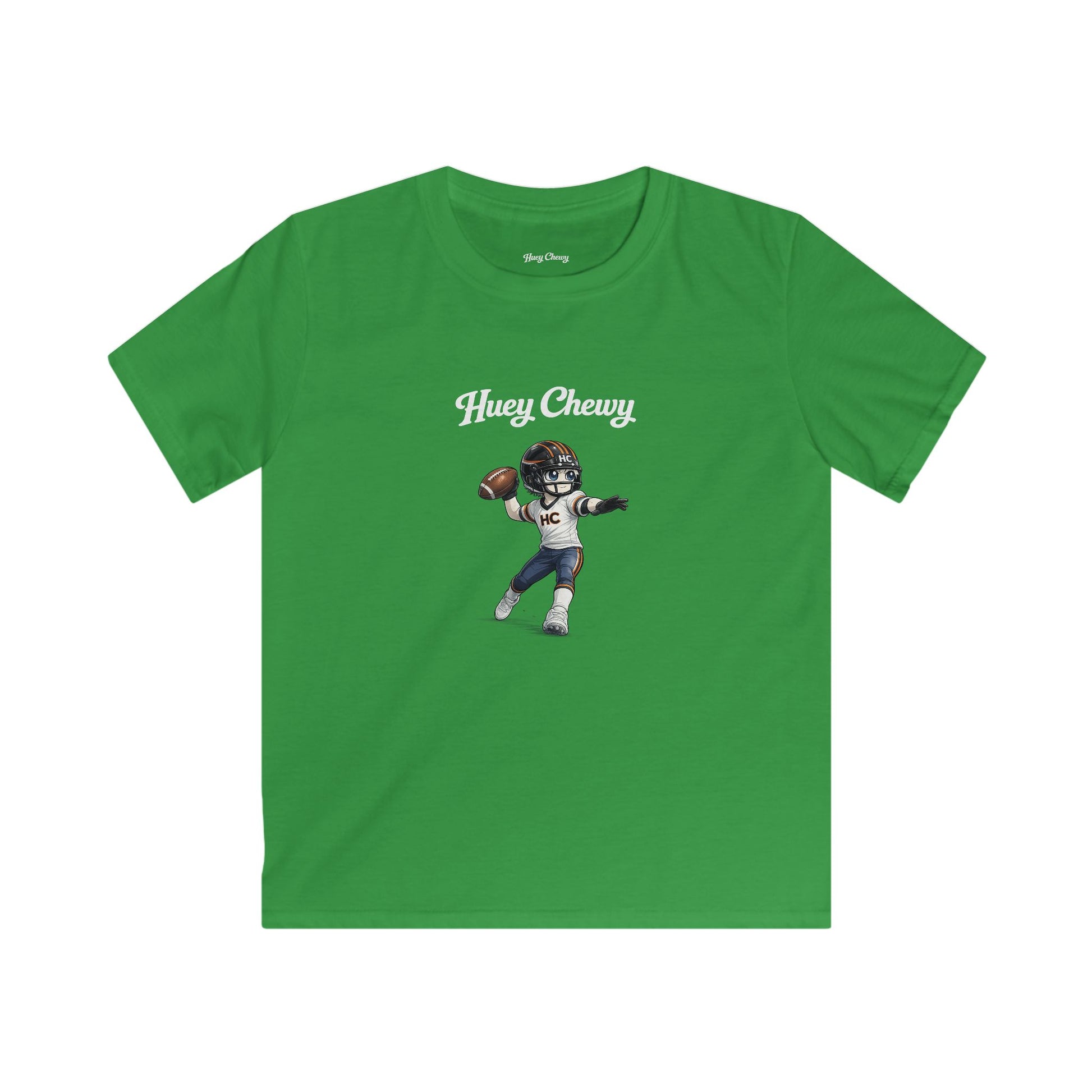Huey Chewy American football player t-shirt in green - flat lay