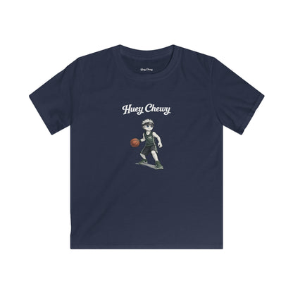 Huey Chewy basketball player t-shirt in navy blue - flat lay