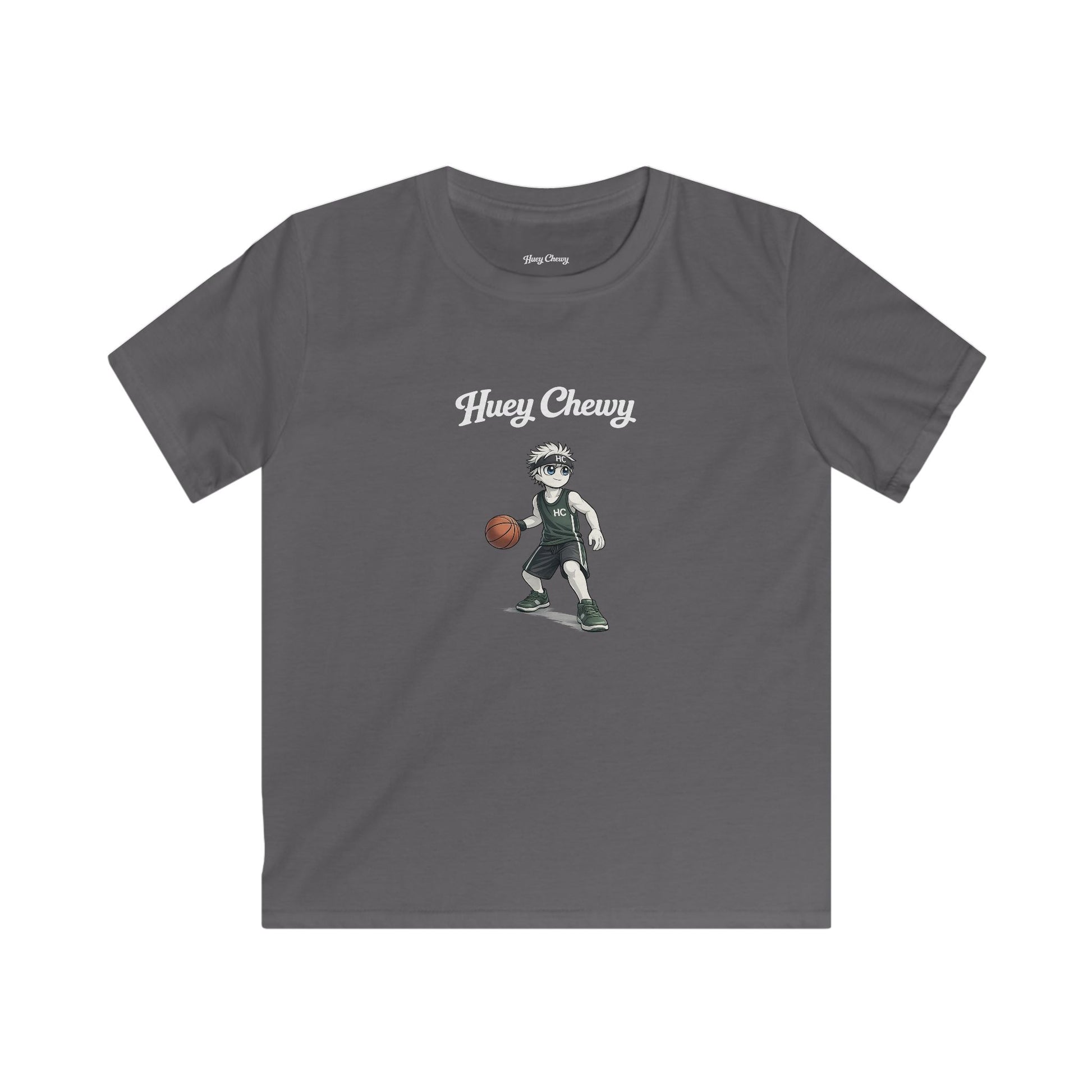 Huey Chewy basketball player t-shirt in grey - flat lay