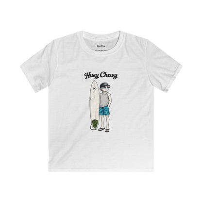Huey Chewy surfer t-shirt in white - flat lay