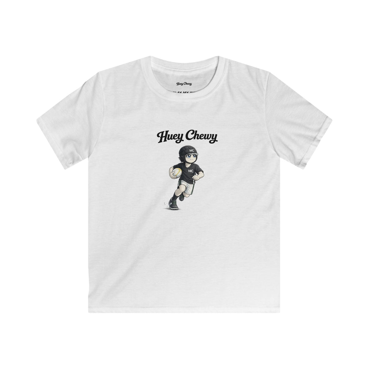 Huey Chewy Rugby Player | Kids Graphic Tee