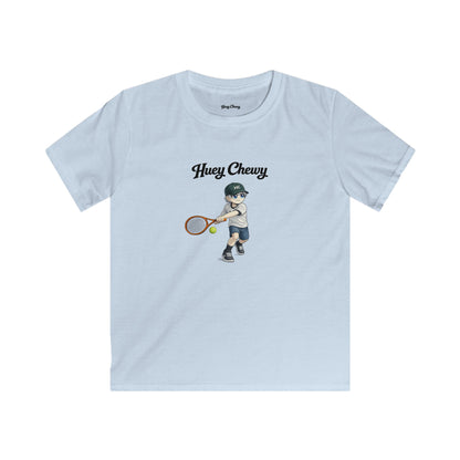 Huey Chewy tennis player t-shirt in light blue - flat lay