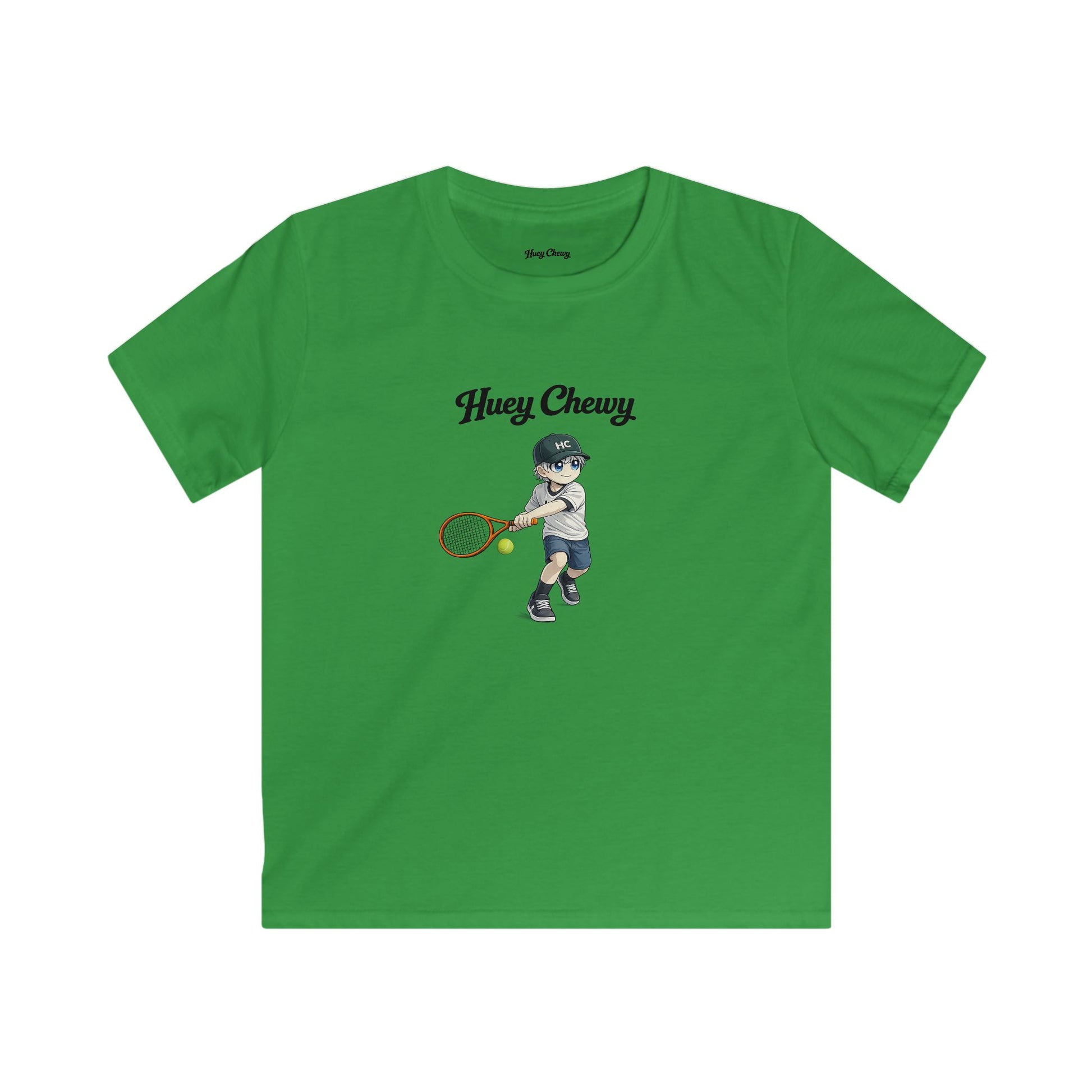 Huey Chewy tennis player t-shirt in green - flat lay