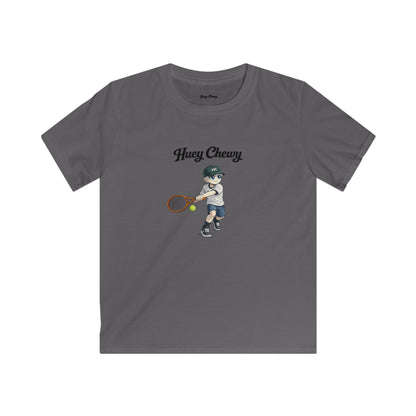 Huey Chewy tennis player t-shirt in grey - flat lay