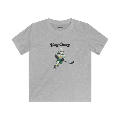 Huey Chewy ice-hockey player t-shirt in light grey - flat lay