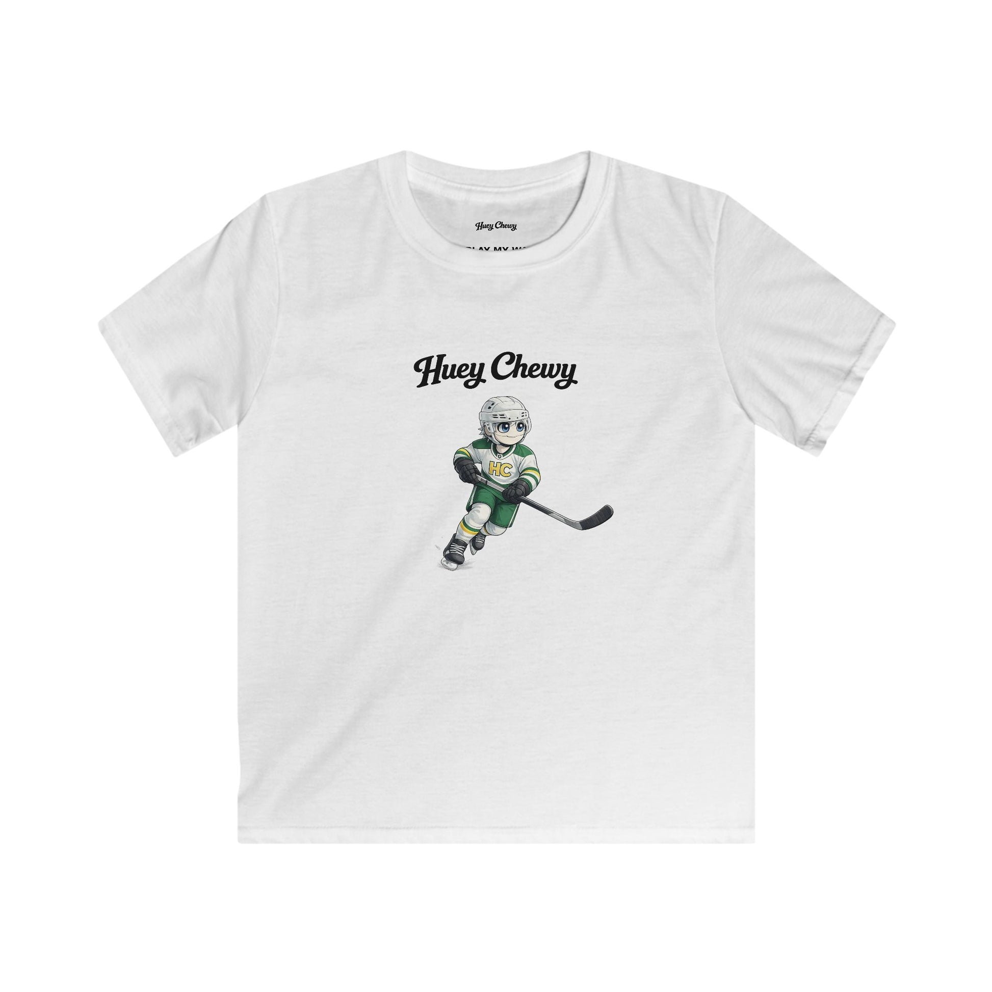 Huey Chewy ice-hockey player t-shirt in white - flat lay
