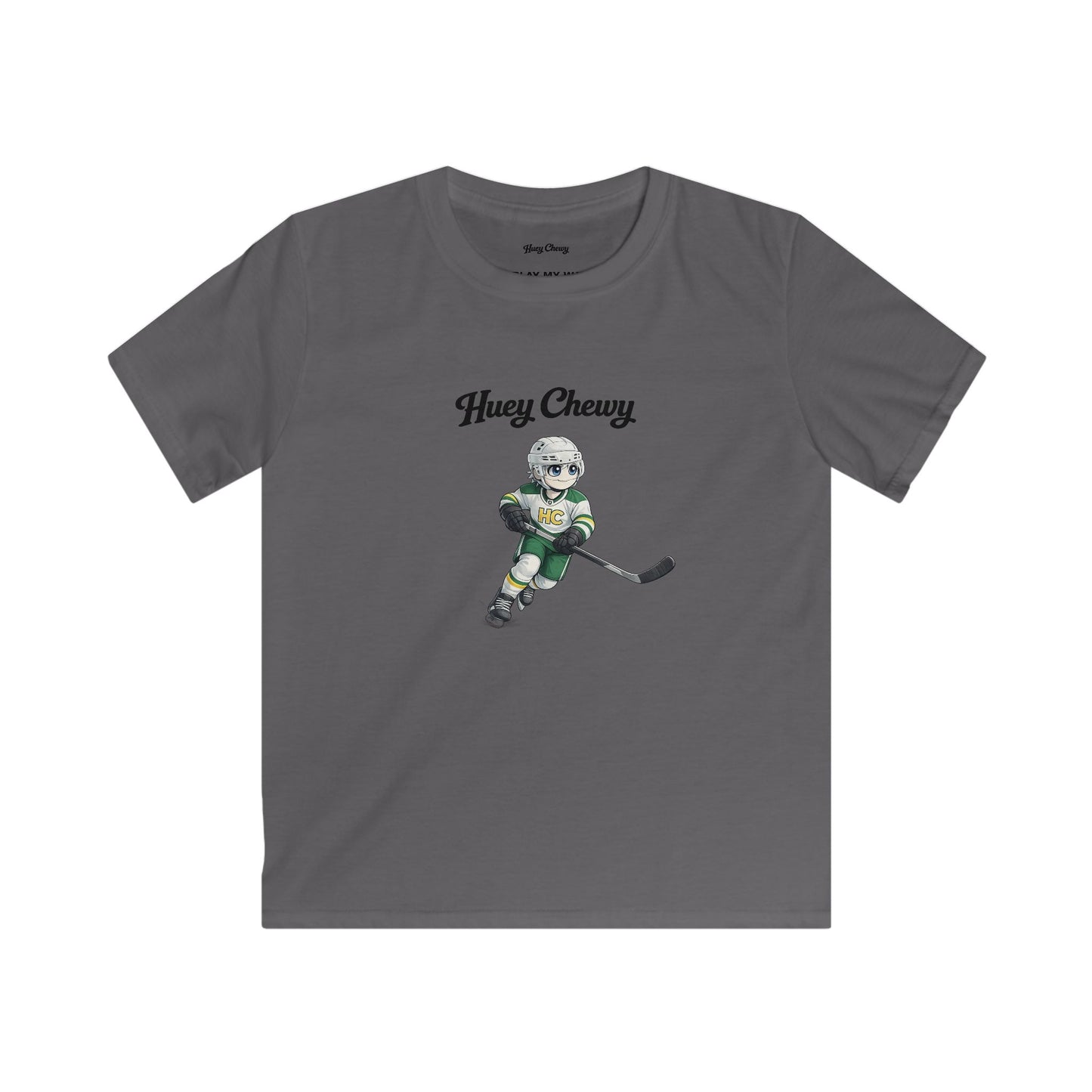 Huey Chewy ice-hockey player t-shirt in grey - flat lay