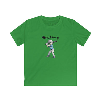Huey Chewy baseball player t-shirt in green - flat lay