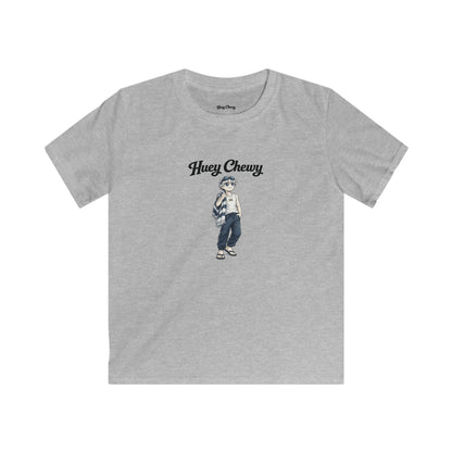 Huey Chewy swimmer t-shirt in light grey - flat lay