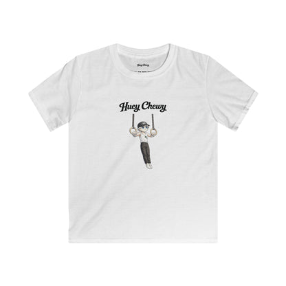 Huey Chewy gymnast t-shirt in white - flat lay
