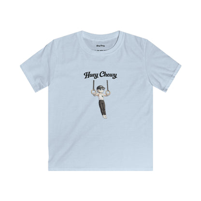 Huey Chewy gymnast t-shirt in light blue - flat lay