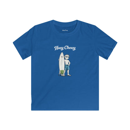 Huey Chewy surfer t-shirt in blue - flat lay