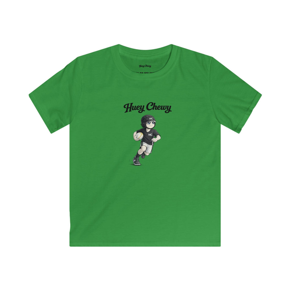 Huey Chewy Rugby Player | Kids Graphic Tee