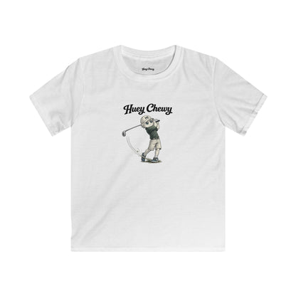 Huey Chewy golfer t-shirt in white - flat lay