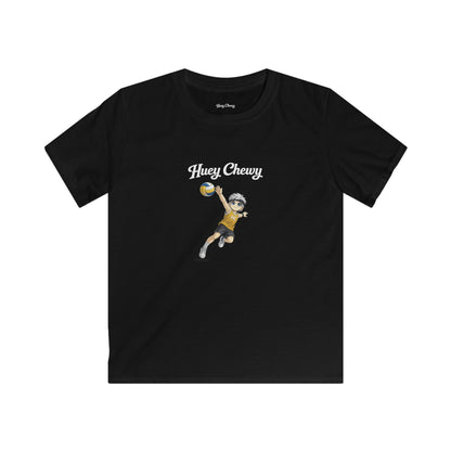 Huey Chewy volleyball player t-shirt in black - flat lay