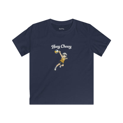 Huey Chewy volleyball player t-shirt in navy blue - flat lay