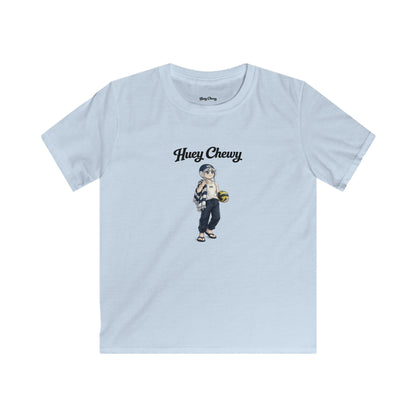 Huey Chewy water polo player t-shirt in light blue - flat lay