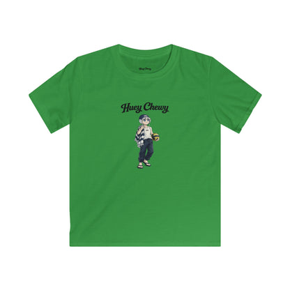 Huey Chewy water polo player t-shirt in green - flat lay