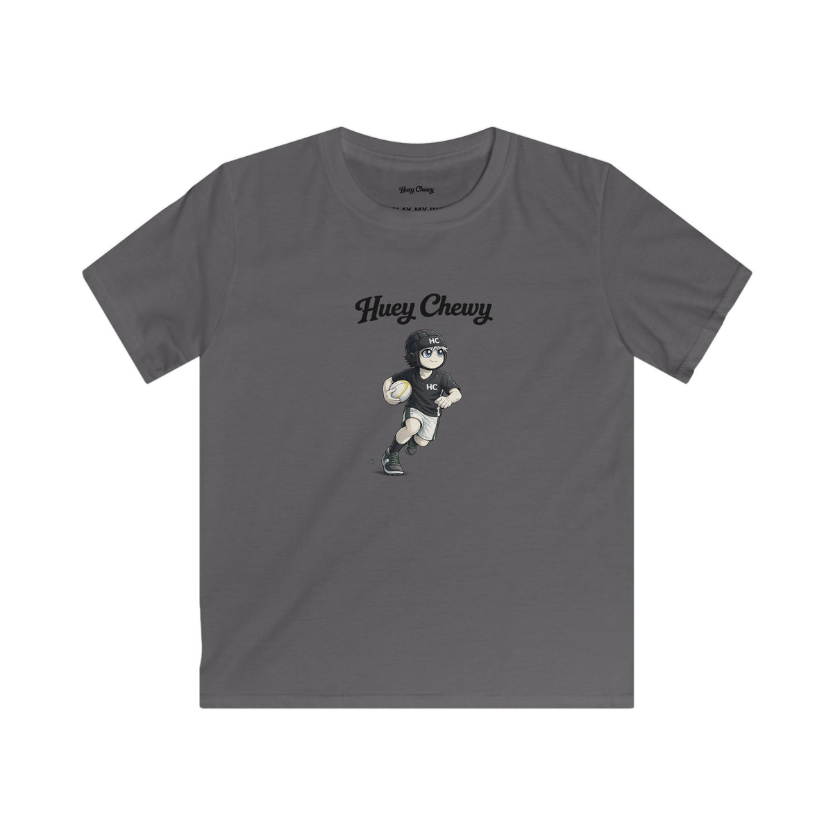 Huey Chewy Rugby Player | Kids Graphic Tee
