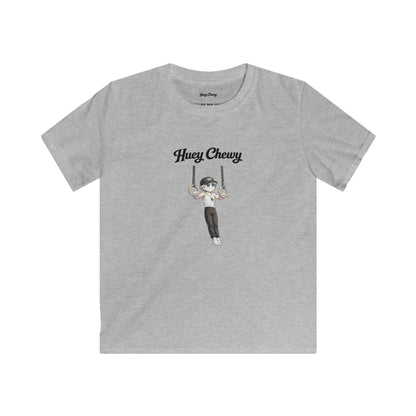 Huey Chewy gymnast t-shirt in light grey - flat lay