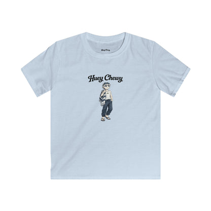 Huey Chewy swimmer t-shirt in light blue - flat lay