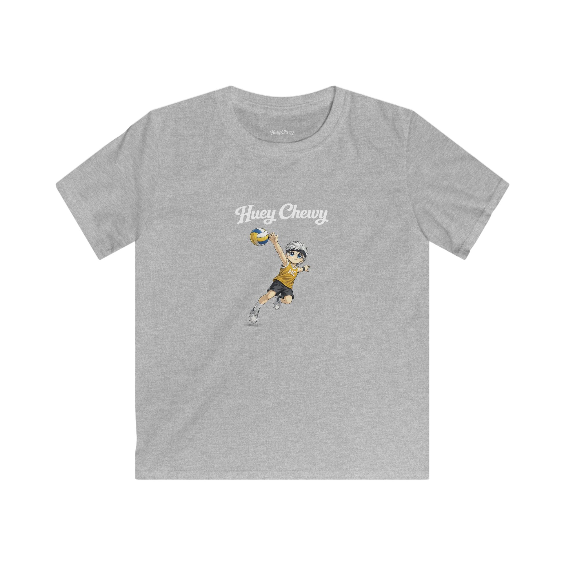 Huey Chewy volleyball player t-shirt in light grey - flat lay